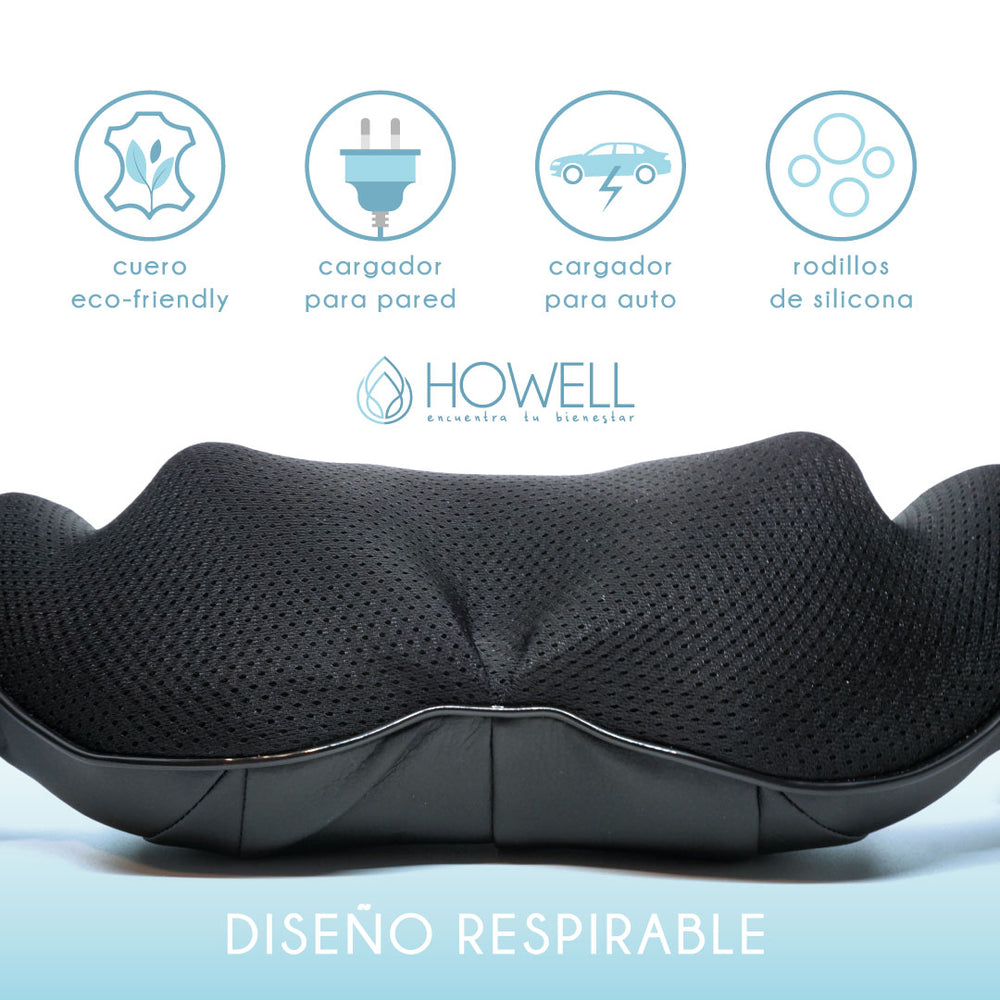 Masajeador De Cuello Espalda Howell Cervical V3 Cuero