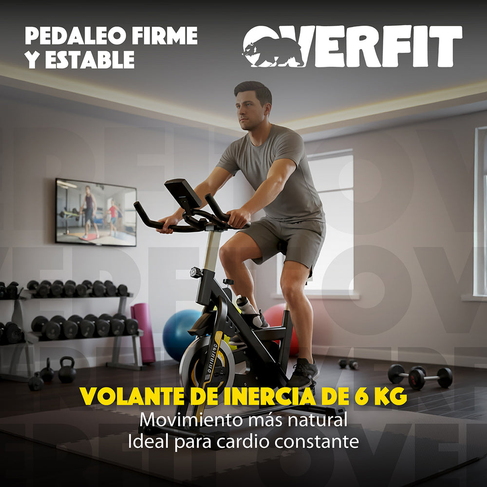 Bicicleta Spinning Magnetica Pro Overfit Estatica Gym 6kg