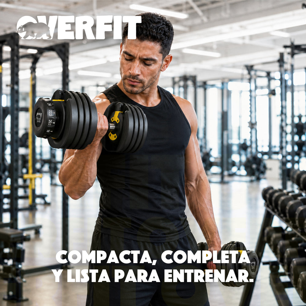 Mancuerna Ajustable 24kg Overfit - imagen 10