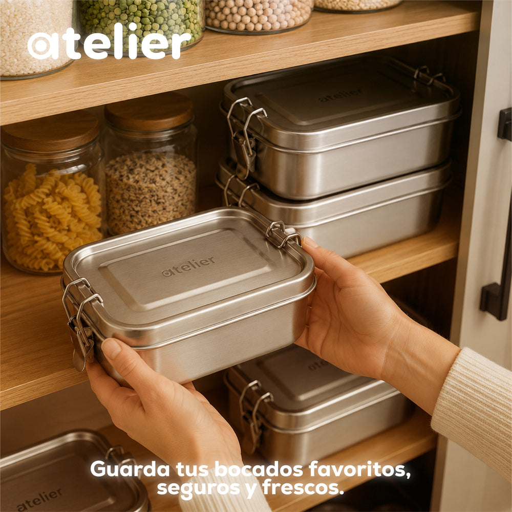 Tupper Frasco 850ml Atelier Acero Inoxidable Individual