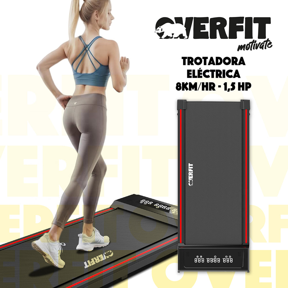 Trotadora 1.5 Hp Overfit Caminadora Electrica Plegable 8km/h