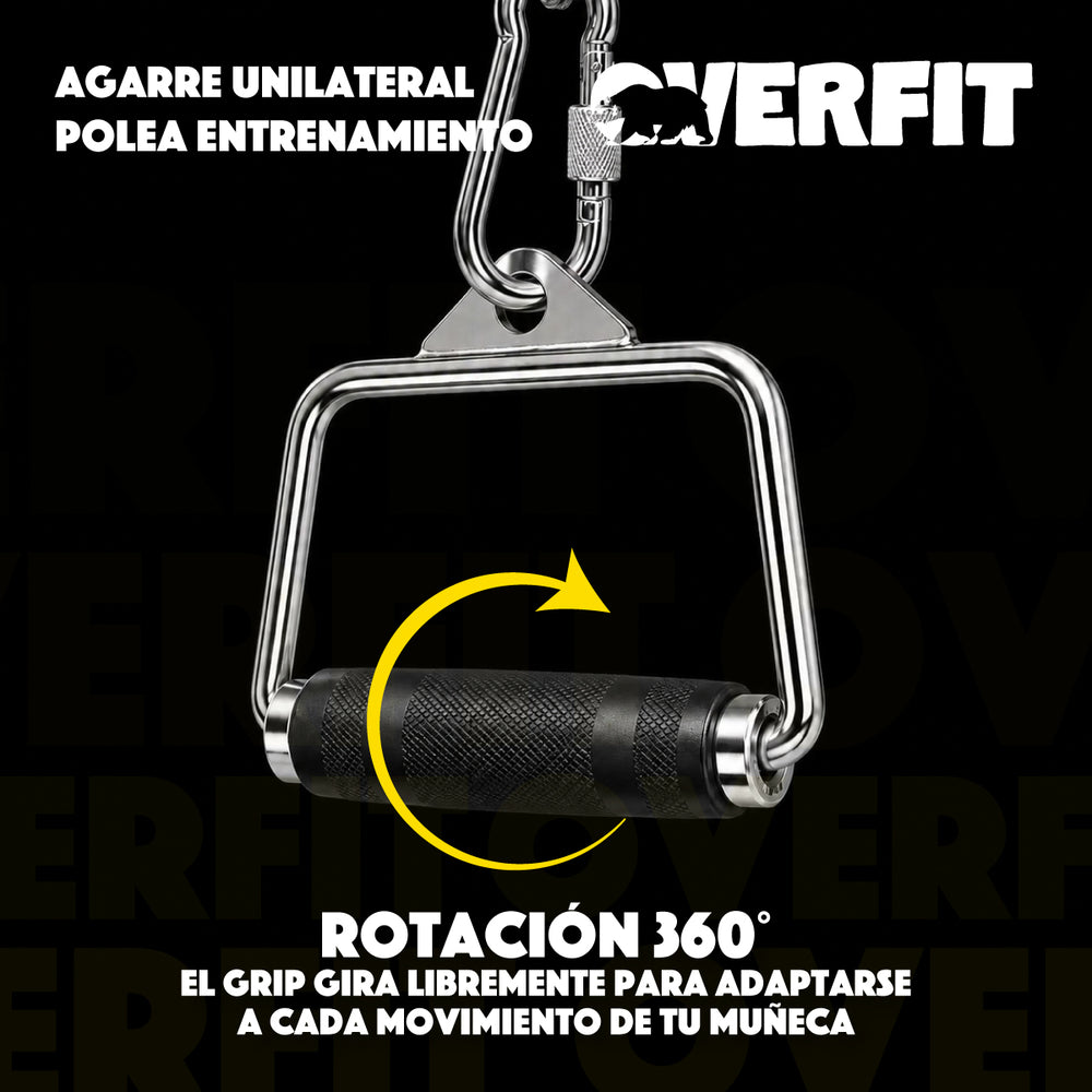 Agarre Unilateral Engomado Pro Overfit Entrenamiento Polea