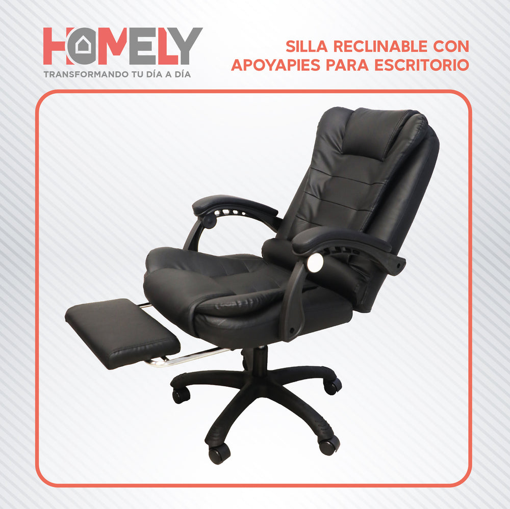 Silla Premium Escritorio Reclinable con Apoyapies Homely