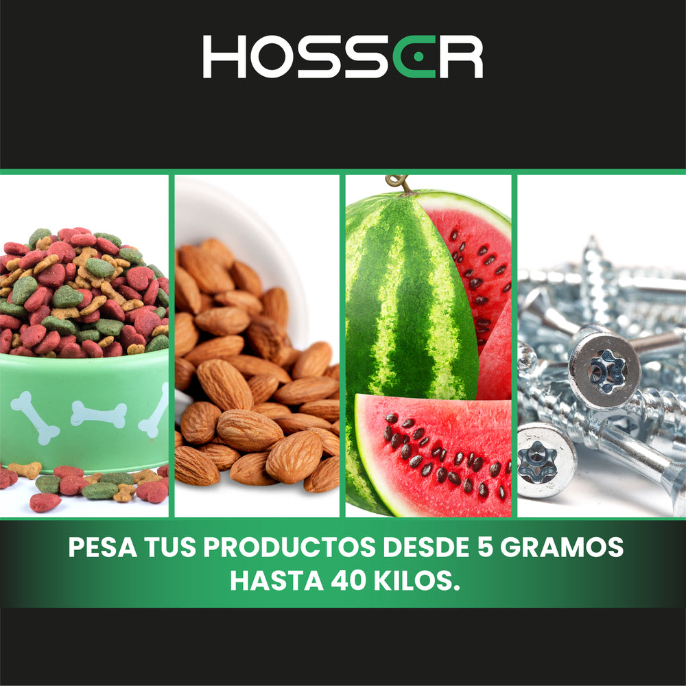 Balanza Digital Kasser Pesa 40 kilos Comercial Recargable