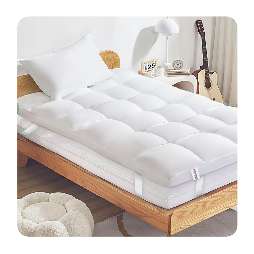 Topper Cubre Colchon 1.5 Plazas Homely Acolchado Premium