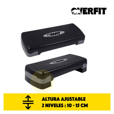 Step Aeróbico Ajustable 2 Niveles Antideslizante Overfit