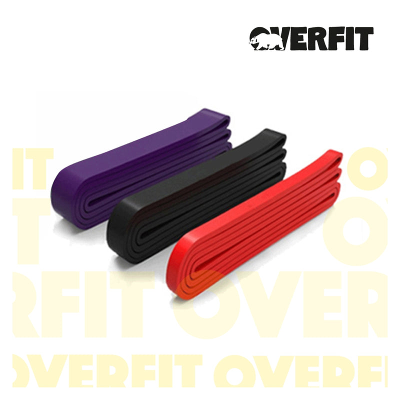 Power Bands Resistencia x3 Bandas Elásticas Latex Overfit