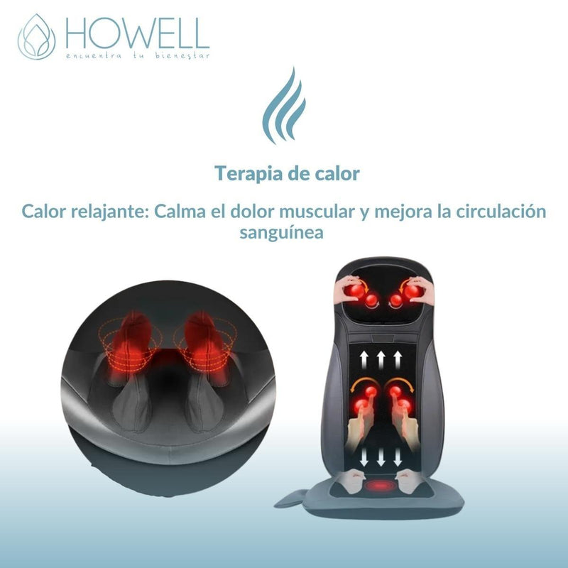 Asiento Masajeador Howell 4 Funciones