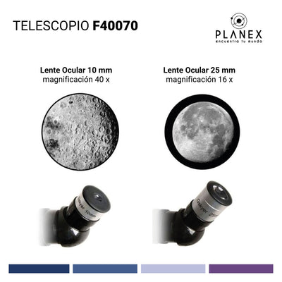 Telescopio Astronómico Monocular F40070 Planex + Soporte