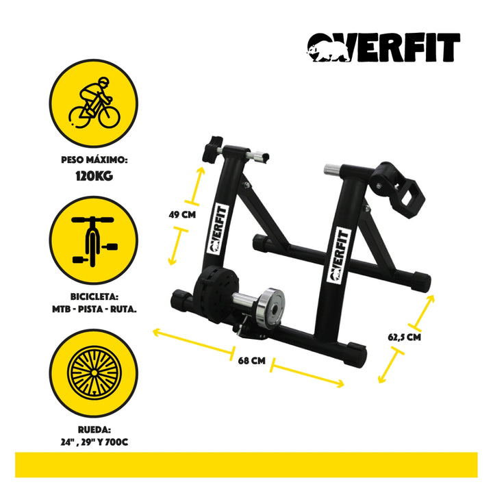 Rodillo Magnético Bicicleta Ciclismo Entrenamiento Overfit – ET Brands