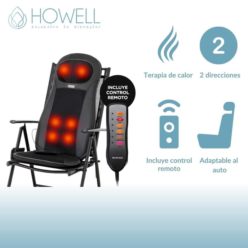 Asiento Masajeador Howell 4 Funciones