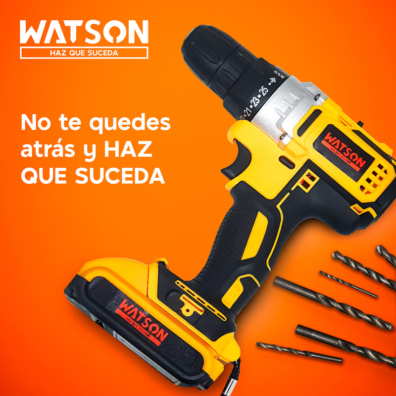 Taladro Inalámbrico Watson 36V + 2 Baterías + Accesorios