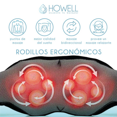 Masajeador De Cuello Espalda Howell Cervical V4 Celeste