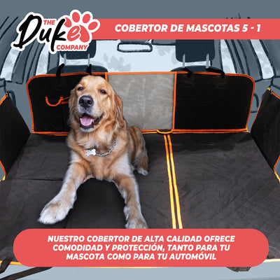 Cubre Asiento Auto Para Mascotas Funda Cobertor Duke 5 en 1