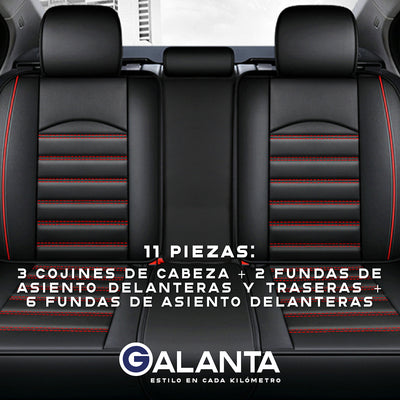 Funda Cubre Asiento Ecocuero Galanta Set 5 Asientos Luxury