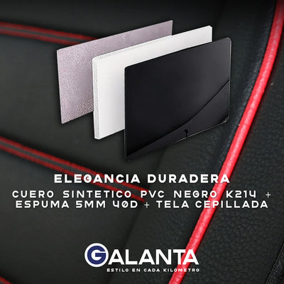 Funda Cubre Asiento Ecocuero Galanta Set 5 Asientos Luxury